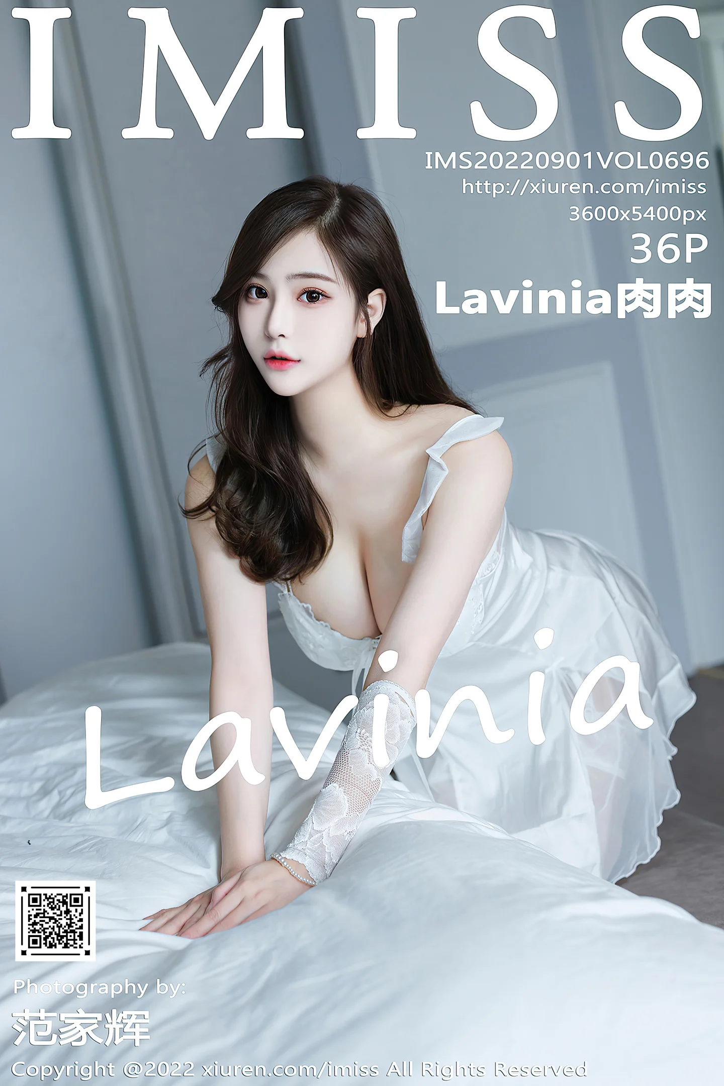 [IMISS爱蜜社]Vol.696_气质女神Lavinia肉性感白色睡裙配白色丝袜秀凹凸身材诱惑写真36P-秀人网 - XiuRen.Pro